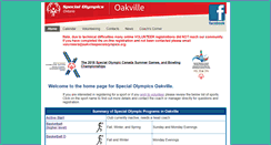 Desktop Screenshot of oakvillespecialolympics.org